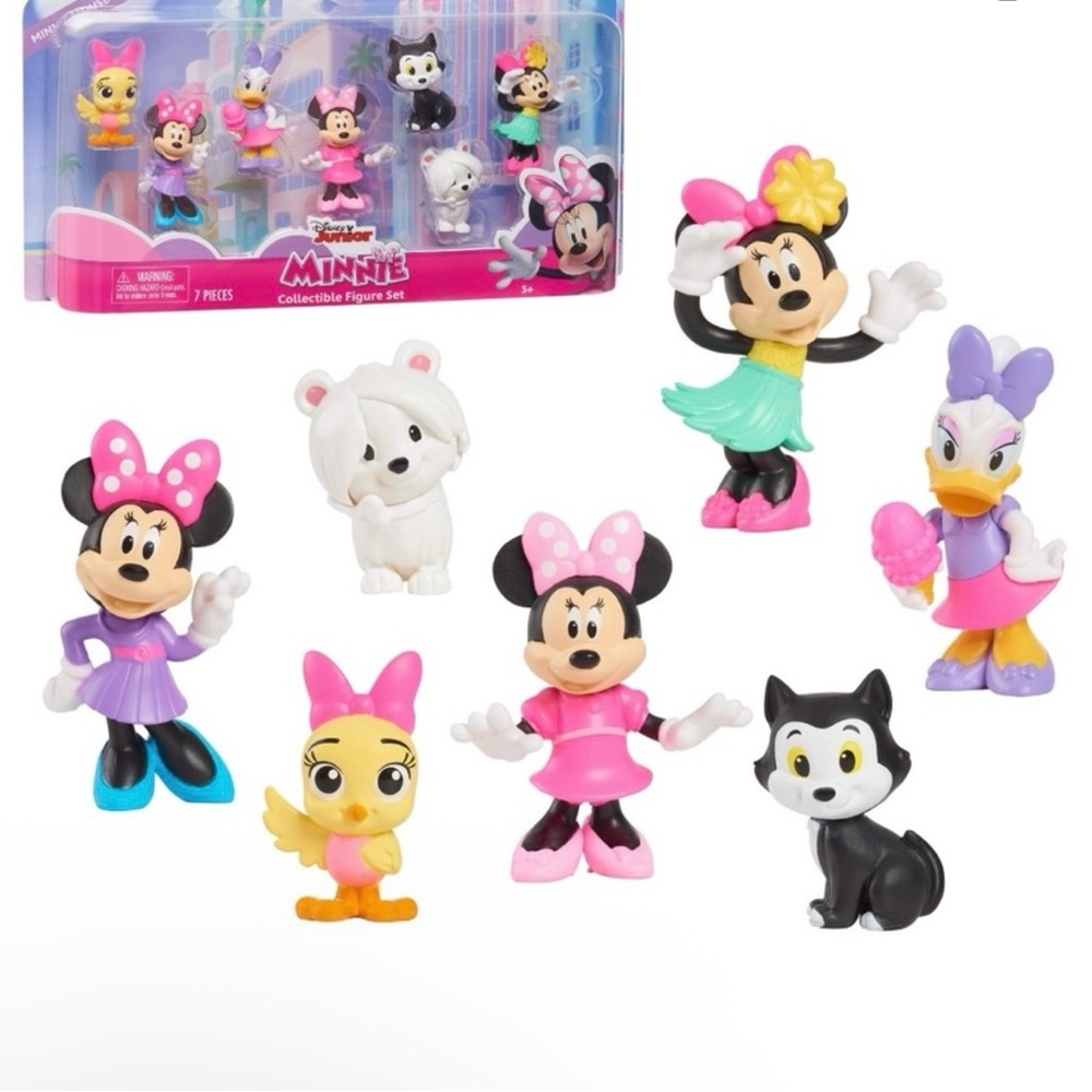 Disney Minnie Mouse and Friends Playset - Pink, Black, White, Yellow